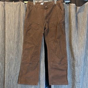 Carhartt Women’s 16 X 32 RUGGED FLEX® RELAXED FIT TWILL DOUBLE-FRONT WORK PANT